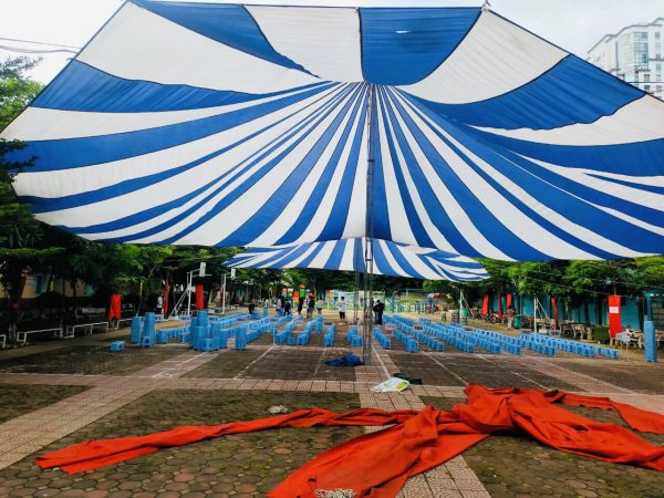 Dù tròn sự kiện 1 trụ (một cột) đk 22m