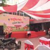 Dù bán nguyệt che sự kiện ngoài trời