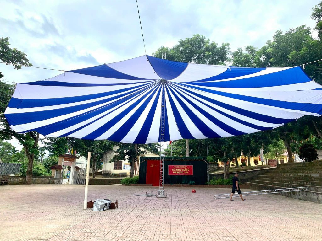 Dù tròn sự kiện 1 trụ (một cột) đk 24m Dù tròn sự kiện 1 trụ (một cột) đk 24m