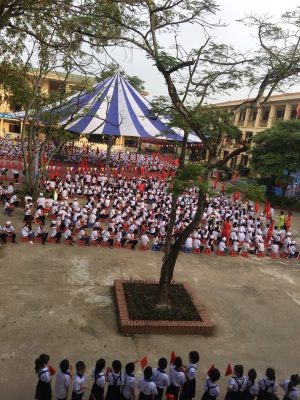 Dù che nắng sự kiện sân trường học