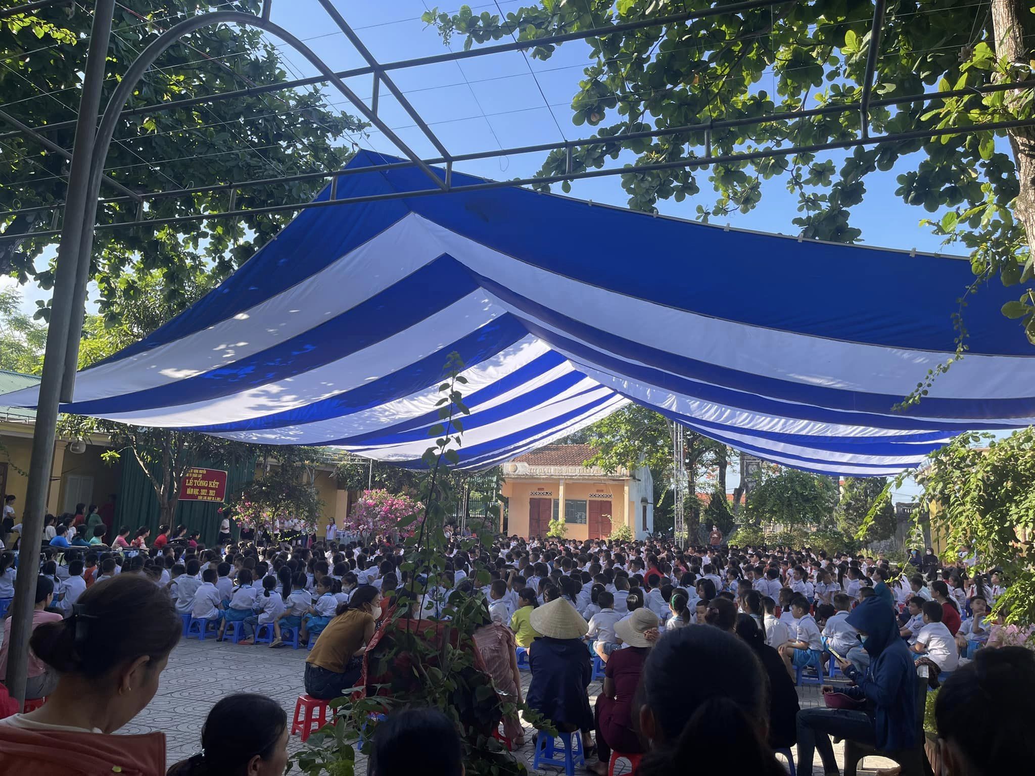 [Hướng dẫn] Cách chọn mẫu dù che sự kiện sân trường phù hợp cho không gian: trường mầm non, THCS, THPT