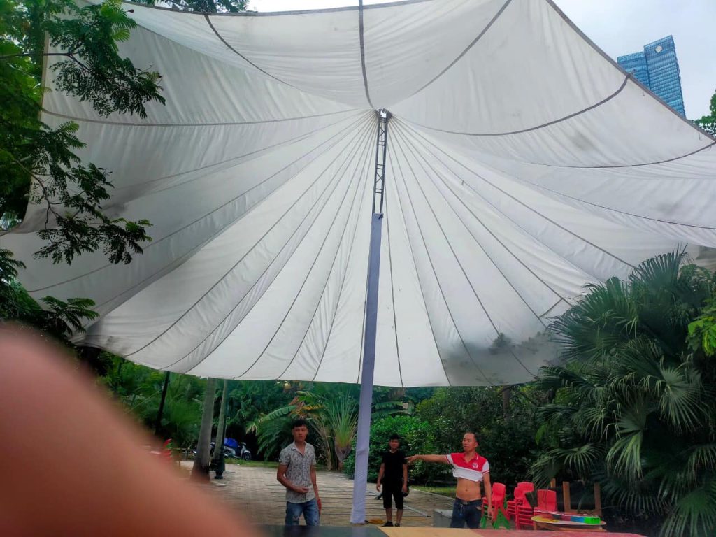 dù tròn sự kiện 1 trụ (một cột) đk 24m dù tròn sự kiện 1 trụ (một cột) đk 24m