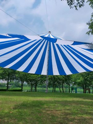 dù tròn sự kiện 1 trụ (một cột) đk 22m
