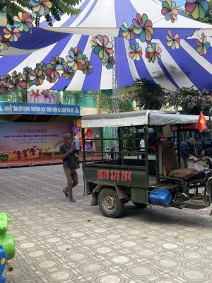 dù tròn sự kiện 1 trụ (một cột) đk 24m