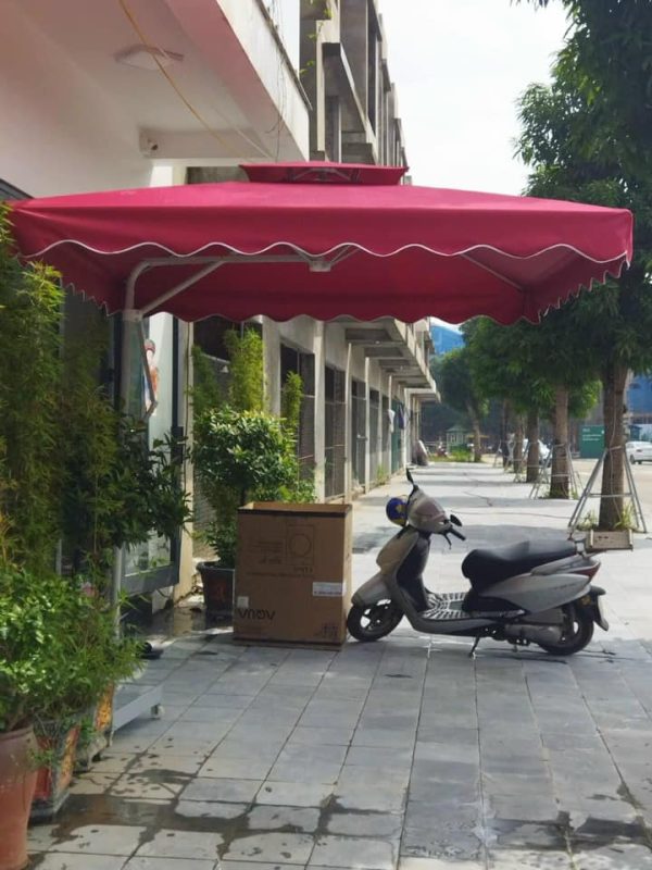 Ô Dù Lệch Tâm Vuông 2.5m (Màu Đỏ)