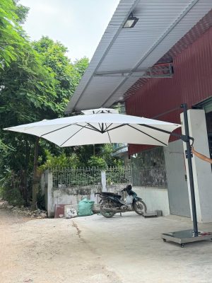 Ô Dù Lệch Tâm Vuông 2.5m (Màu Trắng)