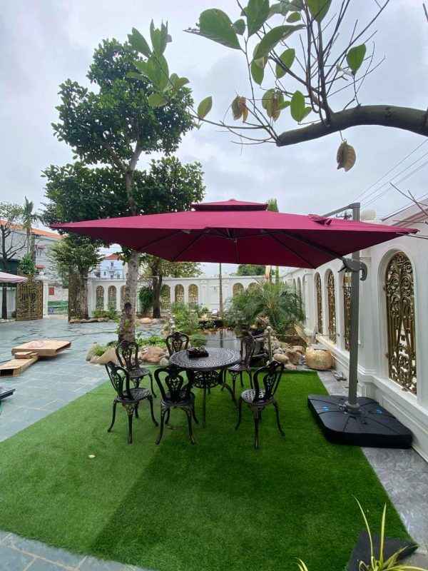 Ô Dù Lệch Tâm Vuông 2.5m (Màu Đỏ)
