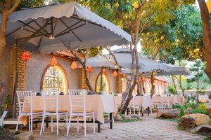 Ô dù che nắng mưa ngoài trời tại huyện Mê Linh