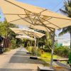Dù lệch tâm vuông 3.5m (kt 3.5m x 3.5m) 2 tầng đòn bẩy trợ lực (kích thước 3,5 mét)
