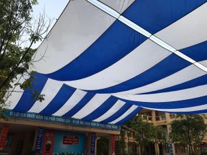 May vải bạt dù sự kiện sân trường theo yêu cầu ở Hà Nội