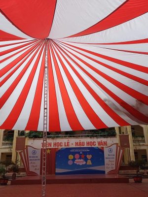 Dù che sự kiện sân trường Nghệ An, Lắp đặt dù che nắng sân trường học giá rẻ ở Nghệ An