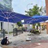 Ô Dù Lệch Tâm Vuông 2.5m – Phiên Bản Không Viền Rũ