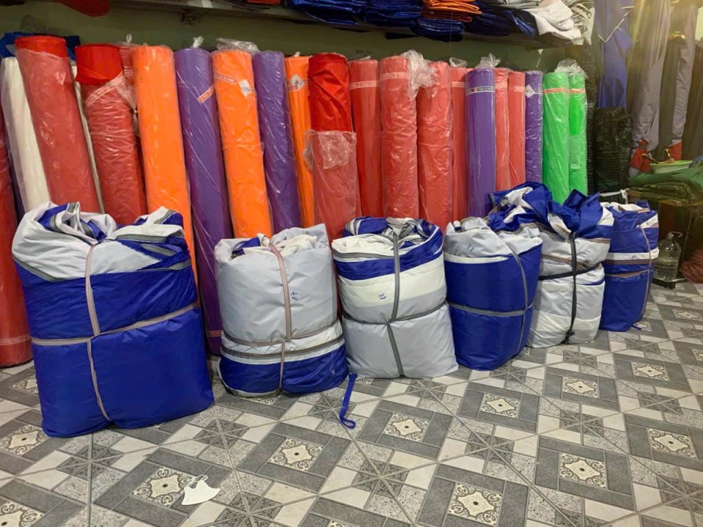 Xưởng may vải dù Polyester Xưởng may vải dù Polyester