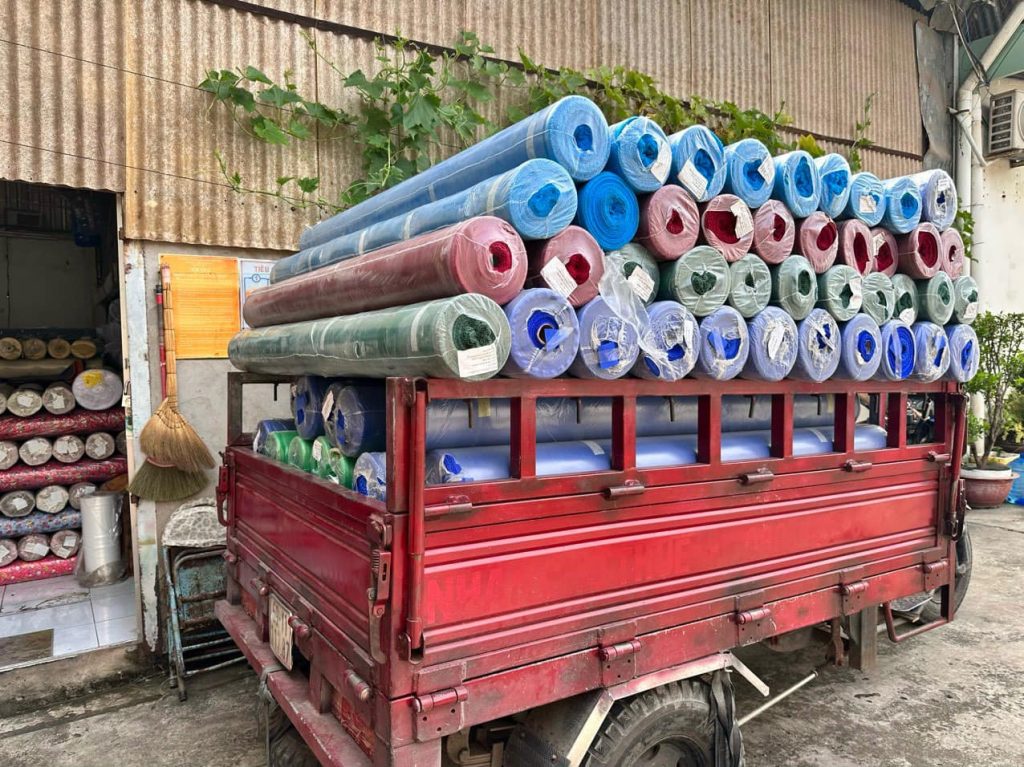 Xưởng may dù che nắng ngoài trời Xưởng may dù che nắng ngoài trời