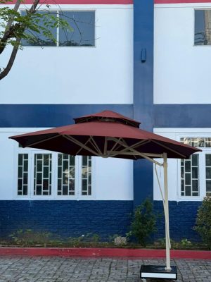 Ô Lệch Tâm Tròn Xoay 360 – Thân Hợp Kim (Màu Đỏ)