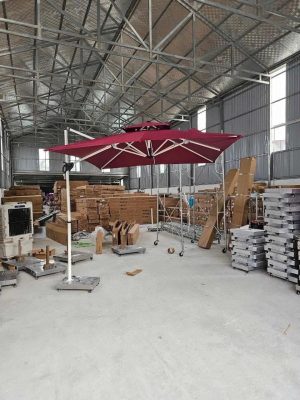Ô dù lệch tâm che nắng mưa ngoài trời