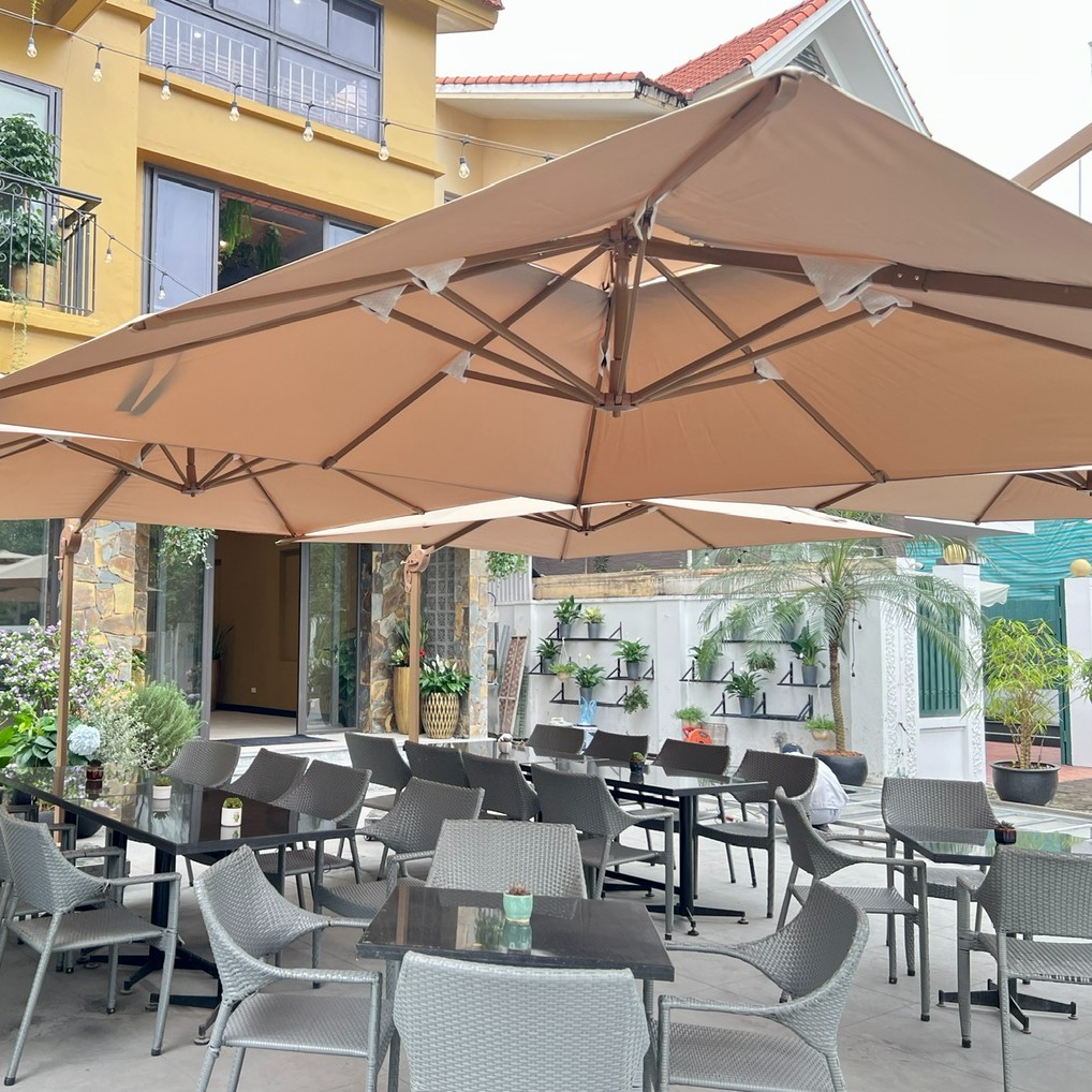Dù che nắng quán cafe ngoài trời Dù che nắng quán cafe ngoài trời