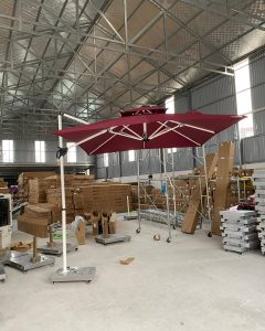 Dù lệch tâm che nắng quán cafe Dù lệch tâm che nắng quán cafe