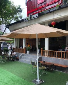 Mẫu dù che nắng quán cafe đẹp Mẫu dù che nắng quán cafe đẹp