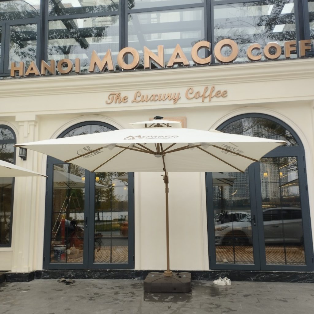 Dù che nắng quán cafe ngoài trời Dù che nắng quán cafe ngoài trời