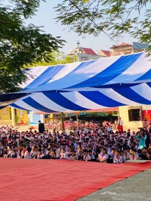 Dù che nắng sự kiện sân trường học ngoài trời ở Gia Lai