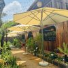 Ô dù chính tâm che nắng quán biệt thự