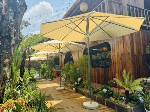 Ô dù che nắng mưa ngoài trời tại huyện Mê Linh