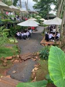 Ô dù chính tâm che nắng quán cafe sân vườn Ô dù chính tâm che nắng quán cafe sân vườn