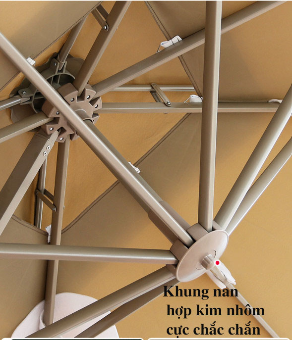 Ô dù lệch tâm có đèn 3x3m dạng sao (đế nhựa đổ nước) Ô dù lệch tâm có đèn 3x3m dạng sao (đế nhựa đổ nước)