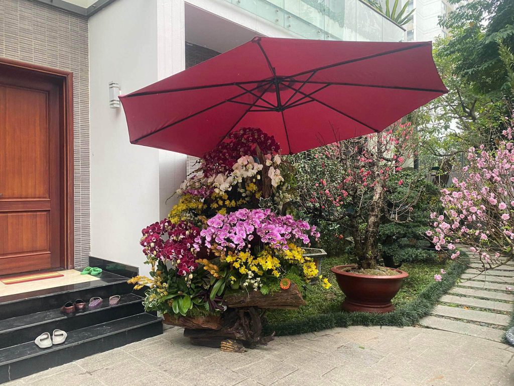 Ô dù lệch tâm tròn 3m cao cấp Ô dù lệch tâm tròn 3m cao cấp
