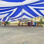 Dù che nắng sự kiện sân trường học ở Lào Cai