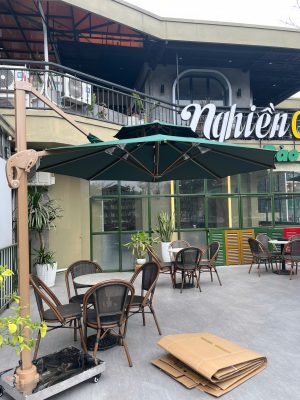Dù nghiêng che nắng xoay 360 độ tròn 3m