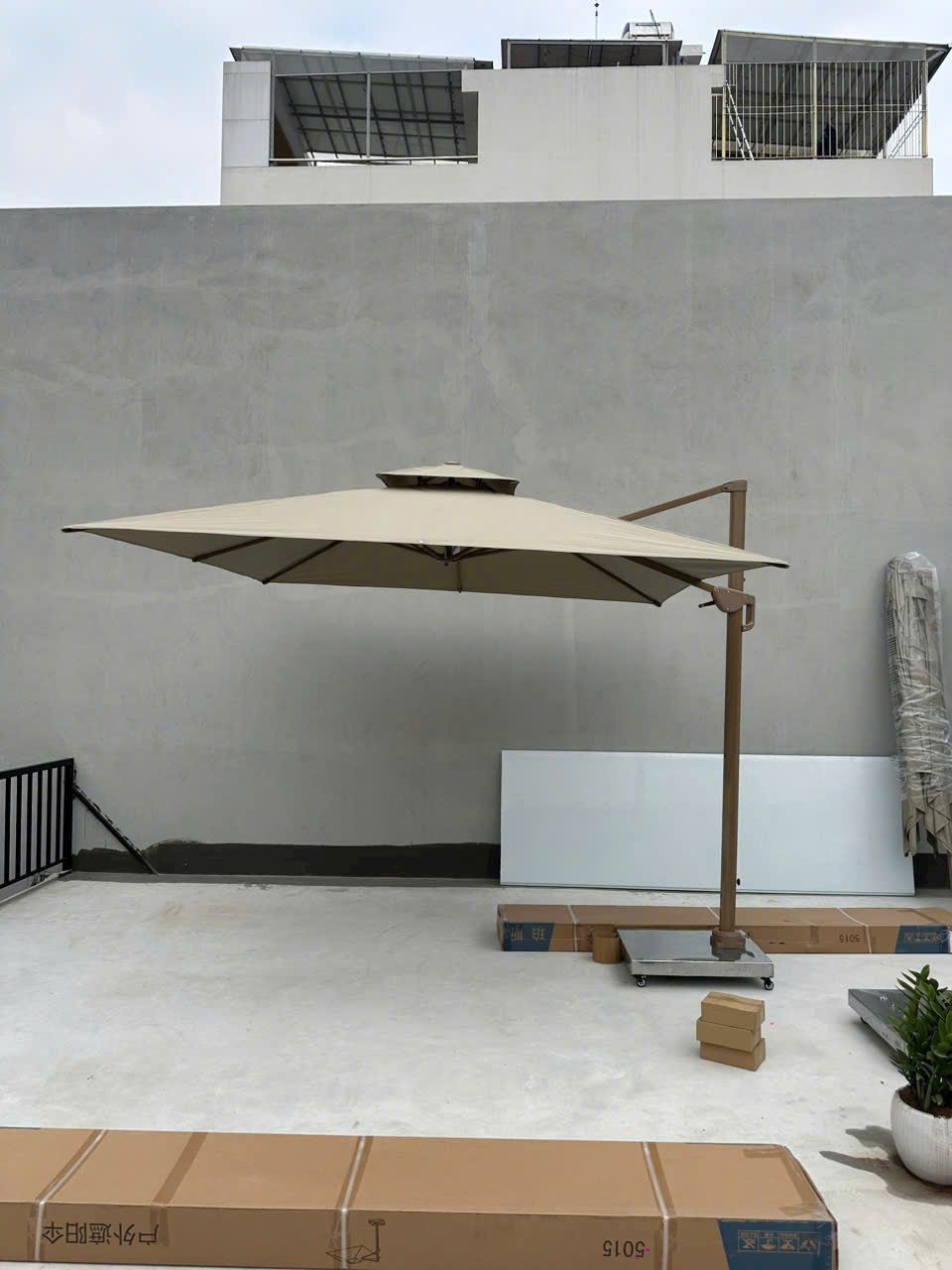 Ô dù lệch tâm vuông 2,5m