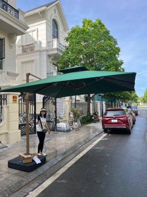 Dù nghiêng che nắng xoay 3m vuông lệch tâm
